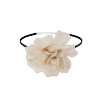 Elegant Flower Korean Velvet Patchwork Women's Choker main image 2