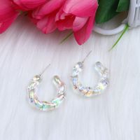 Streetwear Transparent Arylic Plating Women's Ear Studs main image 2