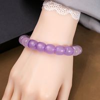 Casual Simple Style Round Gradient Color Plastic Beaded Plating Women's Bracelets sku image 5