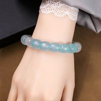 Casual Simple Style Round Gradient Color Plastic Beaded Plating Women's Bracelets sku image 11