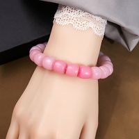 Casual Simple Style Round Gradient Color Plastic Beaded Plating Women's Bracelets sku image 8