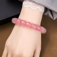 Casual Simple Style Round Gradient Color Plastic Beaded Plating Women's Bracelets sku image 6