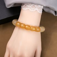 Casual Simple Style Round Gradient Color Plastic Beaded Plating Women's Bracelets sku image 12