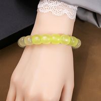 Casual Simple Style Round Gradient Color Plastic Beaded Plating Women's Bracelets sku image 13