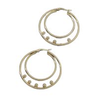 Simple Style Solid Color Titanium Steel Plating Gold Plated Women's Earrings main image 5