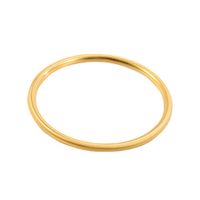 Casual Simple Style Solid Color Titanium Steel Polishing Plating Bangle main image 3