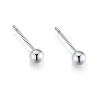 1 Par Estilo Simple Estilo Clásico Geométrico Plata Esterlina Pendientes sku image 9