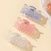 Cute Commute Solid Color Arylic Transparent Hair Clip main image 4