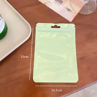 Casual Solid Color Plastic Jewelry Packaging Bags main image 4