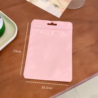 Casual Solid Color Plastic Jewelry Packaging Bags main image 5