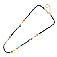 Elegant Lady Buddha Letter Alloy Freshwater Pearl Glass Beaded Women's Necklace sku image 5