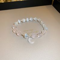 Sweet Heart Shape Lock Fish Tail Crystal Rhinestones Wholesale Bracelets sku image 33