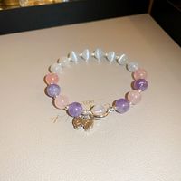 Sweet Heart Shape Lock Fish Tail Crystal Rhinestones Wholesale Bracelets sku image 27