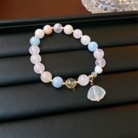 Sweet Heart Shape Lock Fish Tail Crystal Rhinestones Wholesale Bracelets sku image 36