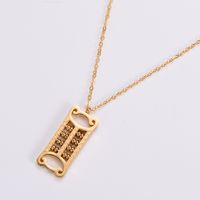 304 Stainless Steel 18K Gold Plated Rose Gold Plated Elegant Lady Plating Inlay Letter Star Heart Shape Zircon Pendant Necklace sku image 14