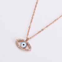 304 Stainless Steel 18K Gold Plated Rose Gold Plated Elegant Lady Plating Inlay Letter Star Heart Shape Zircon Pendant Necklace sku image 25