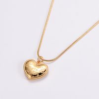304 Stainless Steel 18K Gold Plated Rose Gold Plated Elegant Lady Plating Inlay Letter Star Heart Shape Zircon Pendant Necklace sku image 10