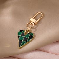 Cute Heart Shape Alloy Bag Pendant Keychain main image 2