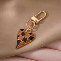 Cute Heart Shape Alloy Bag Pendant Keychain main image 4
