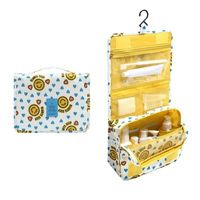 Oxford Cloth Flower Leisure Vacation Storage Toiletry Bag main image 1