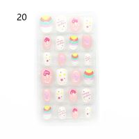 Sweet Heart Shape Flower Bow Knot Plastic Wear Manicure 1 Set sku image 20