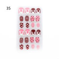 Sweet Heart Shape Flower Bow Knot Plastic Wear Manicure 1 Set sku image 35