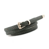 Fashion Woman Snake Metal Buckle Thin Belt Strap For Jeans Multicolor Nhpo134230 sku image 1