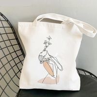 Unisex Casual Heart Shape Butterfly Shopping Bags sku image 17