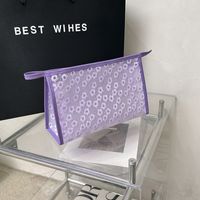 Women's All Seasons Canvas Solid Color Flower Elegant Square Zipper Cosmetic Bag Clutch Bag main image 6