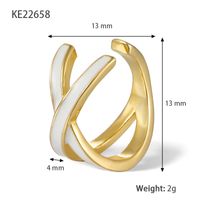 1 Piece Simple Style Geometric Plating Sterling Silver 18k Gold Plated Ear Clips sku image 1
