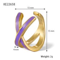 1 Piece Simple Style Geometric Plating Sterling Silver 18k Gold Plated Ear Clips sku image 4