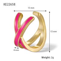 1 Piece Simple Style Geometric Plating Sterling Silver 18k Gold Plated Ear Clips sku image 6