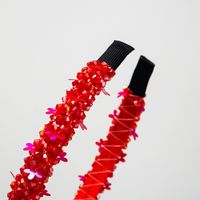 Elegant Solid Color Artificial Crystal Hair Band main image 9