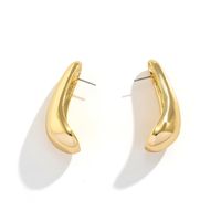1 Pair Exaggerated Simple Style Classic Style Solid Color Alloy Ear Studs main image 3