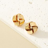Simple Style Solid Color Alloy Women's Ear Studs main image 7