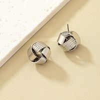 Simple Style Solid Color Alloy Women's Ear Studs main image 9