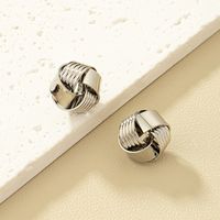 Simple Style Solid Color Alloy Women's Ear Studs main image 8