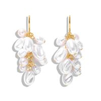 Fashion Candy Color Pearl Pendant Earrings Nhjq149036 sku image 5