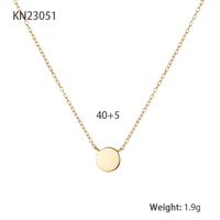 Luxurious Round Sterling Silver Plating 18k Gold Plated White Gold Plated Pendant Necklace sku image 1