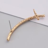 Simple Style Solid Color Alloy Inlay Rhinestones Women's Ear Clips Ear Studs main image 5