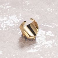 Elegant Oval Natural Stone Copper Inlay Artificial Gemstones Open Ring main image 6