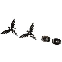 1 Pair Retro Lady Wings Plating Stainless Steel Ear Studs main image 2