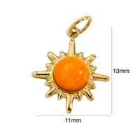 1 Piece 304 Stainless Steel Natural Stone 14K Gold Plated Star sku image 4