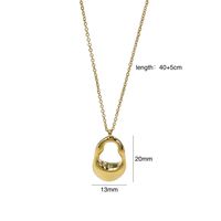 304 Stainless Steel 14K Gold Plated Simple Style Classic Style Enamel Plating Inlay Square Star Moon Natural Stone Shell Zircon Pendant Necklace sku image 1