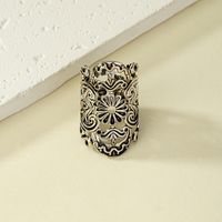 Wholesale Jewelry Hip-hop Retro Flower Alloy Plating Rings main image 1