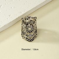 Wholesale Jewelry Hip-hop Retro Flower Alloy Plating Rings main image 3
