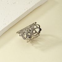 Wholesale Jewelry Hip-hop Retro Flower Alloy Plating Rings main image 4