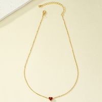 Elegant Simple Style Heart Shape Alloy Plating Women's Pendant Necklace main image 6