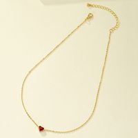Elegant Simple Style Heart Shape Alloy Plating Women's Pendant Necklace main image 5