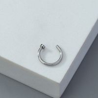 Rock Punk Solid Color Alloy Plating Lip Stud Nose Ring main image 9